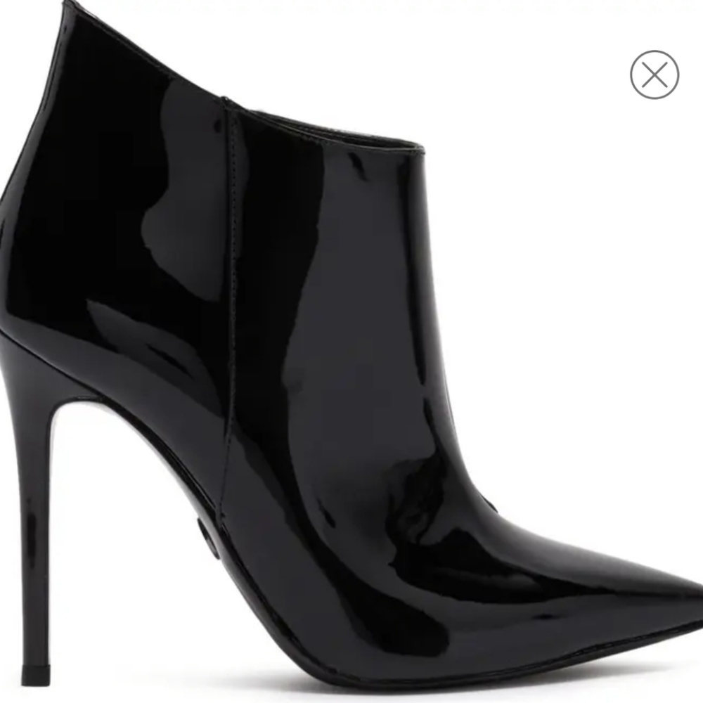 MICHAEL KORS women shoes black leather Antonia patent Bootie ankle boot - Picture 6 of 6